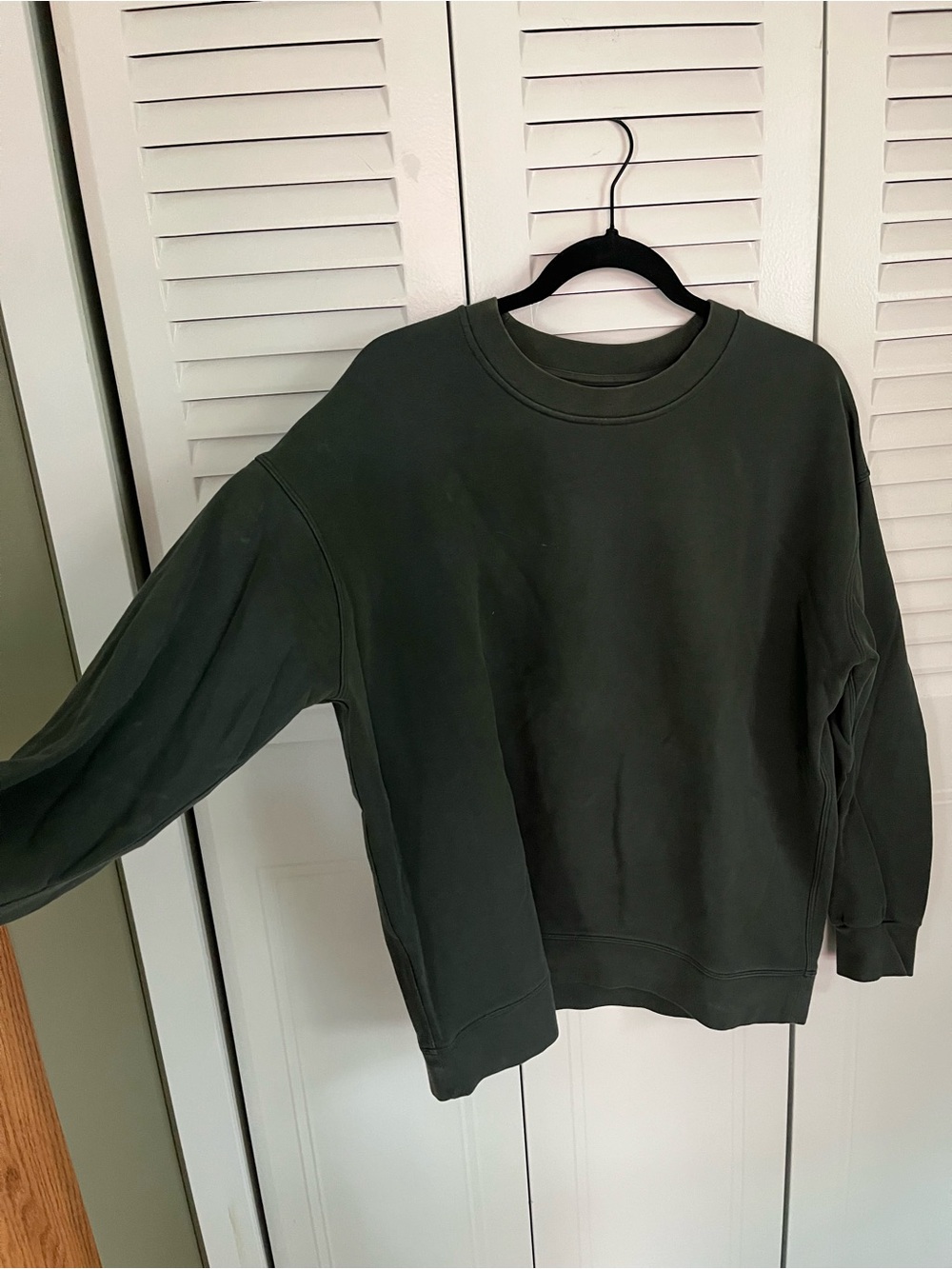 Lululemon All Yours Crewneck Sweatshirt in Dark Green